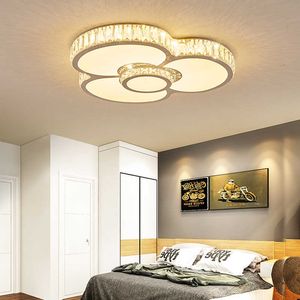 Plafondlampen nieuwe led plafondlampen moderne woonkamer slaapkamer verlichting armaturen creatieve kristallen licht eetkamer lamp 0209