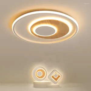 Plafondverlichting Scandinavische slaapkamer Led Eenvoudig modern licht Ultradunne blokhut Warm balkongangpad