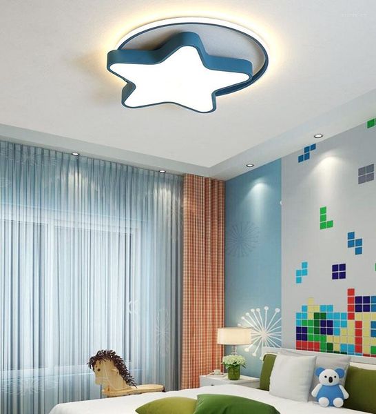 Plafonniers Nordic Children's Room LED Light Chambre Lampe Living Villa Porch Star Lighting Vente en gros