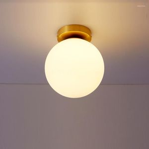 Plafondverlichting Nordic Creatieve LED Luxe Lamp Eenvoudige Woonkamer Metaal Moderne Minimalistische Gang Verlichting Slaapkamer Armaturen