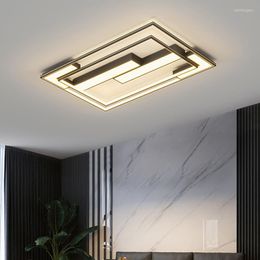 Luces de techo Nordic Creativeblack LED de hierro para sala de estar Comedor Dormitorio Villa Cocina Ndoor Accesorios de iluminación Lámparas regulables