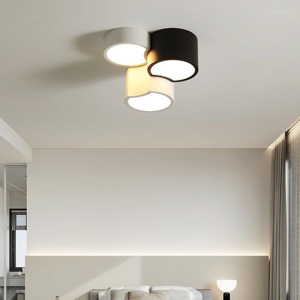 Luces de techo Aisillo de LED de Cretive Nordic para sala de estar Corredor Balc￳n Balc￳n L￡mpara acr￭lica Casa de inicio Iluminaci￳n de interior 24W