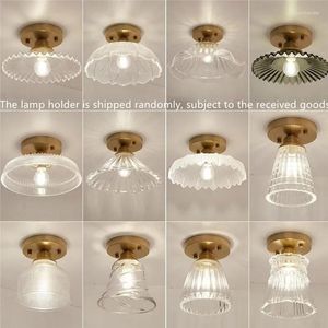 Plafondverlichting Nordic Glazen Lamp Retro Loft Vintage Licht Rusland Eetkamer Moderne Gang Koper E27 Lampenkap