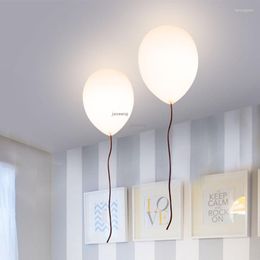 Plafonniers lampes suspendues nordiques ballons en verre coloré luminaires chambre éclairage créatif