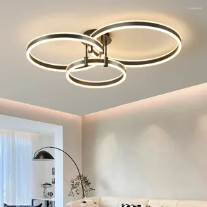 Plafonniers nordique décoration de la maison Salon chambre décor lampe à LED intelligente pour chambre lumière variable Salon éclairage intérieur