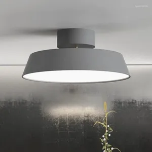 Plafonniers nordiques fer lampes LED salle à manger chambre étude cuisine moderne design couvercle acrylique gradation luminaires