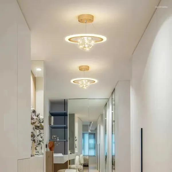 Luces de techo LED nórdicas, iluminación moderna para el hogar, montada en superficie para dormitorio, sala de estar, lámpara de pasillo, Lustre para balcón