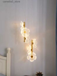 Plafondverlichting Nordic LED kroonluchter licht luxe bloem hanglamp plafond nachtkastje slaapkamer thuis kinderkamer studie decoratieve verlichting Q231120