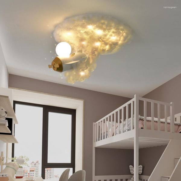 Plafonniers LED nordiques pour enfants bébé chambre salle d'étude poste lampe moderne garçons filles utilisation vivante