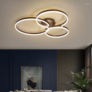 Plafonniers LED nordique lampara De Techo lumière salon Plafon chambre à manger