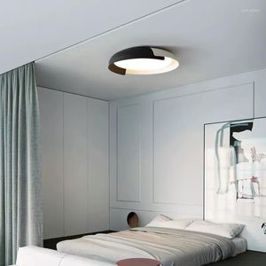 Plafonniers nordique LED moderne monté en Surface lampe ronde chambre étude salon 24W 36W luminaires à la maison