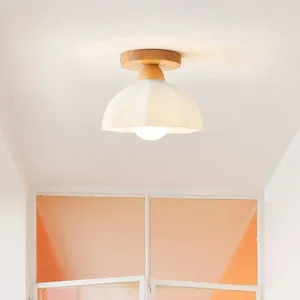 Plafondverlichting Scandinavische loglamp Japans hout Gang Ingang Veranda Garderobe Erker Hal Balkonlicht