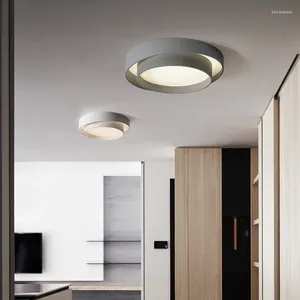 Plafonniers Nordic Master Chambre Lampes LED Chambre Chaude Décor Luminaire Simple Moderne Créatif Salon Étude Couloir Grande Lumière