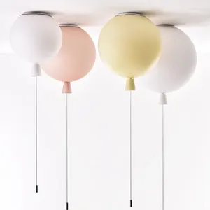 Plafondverlichting Nordic Matte Ballon Kinderkamer Pretpark Meisjes Slaapkamer Kleur Bubble Ball Lampen Armaturen