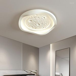 Plafondverlichting Nordic Minimalisme LED Oogbescherming Lamp Eenvoudige Moderne Woonkamer Slaapkamer Ronde Home Decor Lustre Armaturen