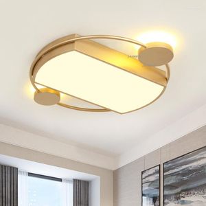 Plafondlampen Noordse minimalistische LED -lichtspoeling Mount Home Indoor Black/Gold Decoration Lighting Artures