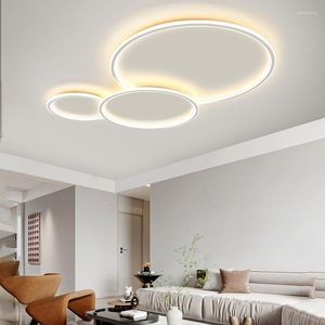 Plafondverlichting Nordic Minimalistisch Ronde Ring Design Led-lampen Kroonluchter Slaapkamer Woonkamer Eetkamer Home Decor Lichtpunt
