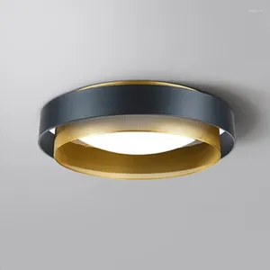 Plafonniers Nordic Simple Postmodern Light Designer Salon Chambre Circulaire Étude De Luxe Créative Lampes LED Rondes