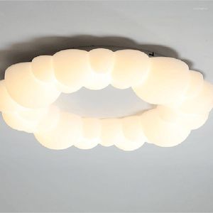 Plafondlichten Noordse stijl ins led cloud lamp romantisch witte ronde bubbels galerij slaapkamer meisje's kamer decor verlichting