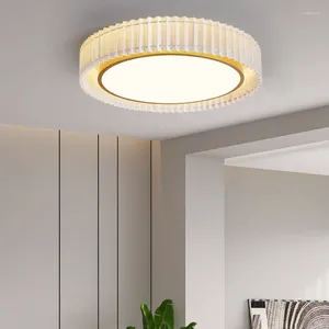 Plafondverlichting Scandinavische stijl minimalistische slaapkamer led-lamp kunst witte doek ronde woonkamer studie hanglamp armatuur