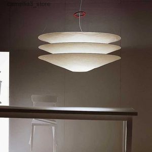 Plafondlampen Nordic Wabi Sabi Wind Led-plafondkroonluchter Woonkamer Eetkamer Bar Home Decor Hanglamp Slaapkamer Zolder Hanglamp Q231125