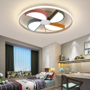 Plafondlampen Noordse Winnower Home Decoratie Salon Slaapkamer Decor LED LAMP VOOR KAMER DIMABLE LICHT LAMPARAS INDOOR LICHTING