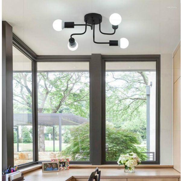 Plafonniers nouveauté fer cuisine lampe créative Loft chambre salon décoration décor à la maison luminaires Led