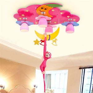 Plafondlampen roze kinderkamer lichte prinses slaapkamer lamp cartoon