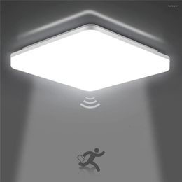 Plafondlampen PIR Motion Sensor Smart LED -lampen 36W 24W 18W Night Light Wall voor Home Stairs Gang