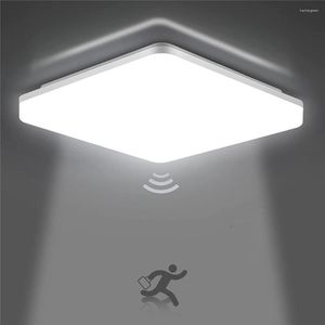 Plafonniers PIR Motion Sensor Smart Led Lampes 36W 24W 18W Night Light Mur Pour La Maison Escaliers Couloir