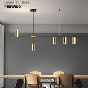 Plafonniers Post-moderne LED lustres de plafond éclairage créatif concepteur lampe suspendue salle à manger café Lustre Q231120