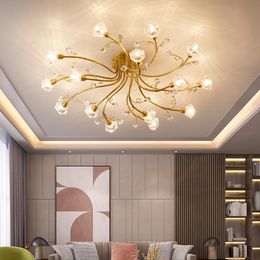 Plafondlampen postmoderne luxe kristallen licht woonkamer slaapkamer creatieve lamp villa studie persoonlijkheid led verlichting