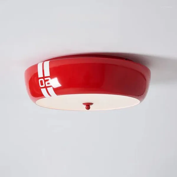 Plafonniers LED Retro LED Red Light Chambre salon Simple Art Étude d'art