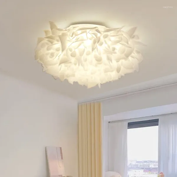 Éclairage de plafond Fleur blanche Romantique LED CHAMBRE DE SALLE SALLE LAMPE RÉLOCK