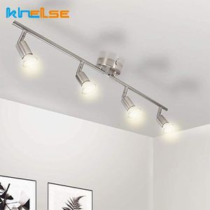 Luces de techo giratorias, ángulo de luz Led, lámpara de escaparate ajustable, bombilla GU10, accesorio de iluminación de punto para armario de sala de estar