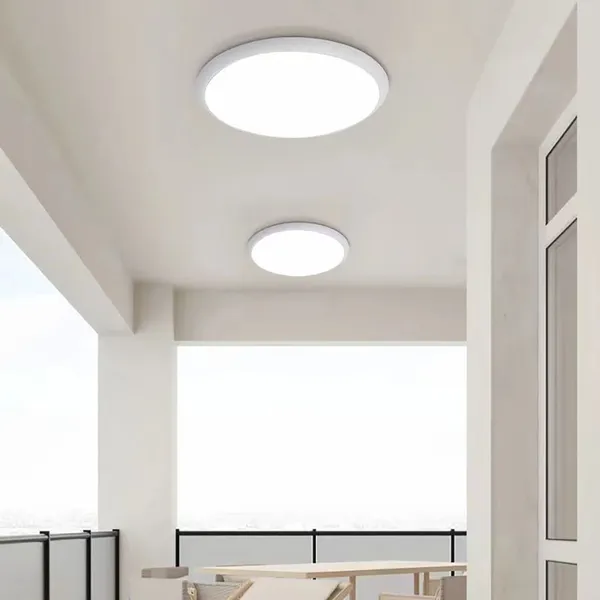 Luces de techo Lámpara LED redonda Anti-Mosquito Impermeable A prueba de polvo Dormitorio Baño Balcón Luz Pantalla acrílica