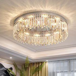 Plafondlampen rond licht luxe kristallen lamp moderne minimalistische woonkamer decoratie slaapkamer hele huis binnenverlichting voor huis