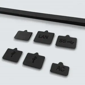 Plafonniers bouchons anti-poussière en silicone couleur noire de la saleté respectueux de l'environnement non pelucheux petit et pratique pour PS5 5