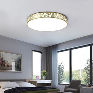 Plafondlampen eenvoudige en moderne all-copper LED-lamp woonkamer slaapkamer balkon balkon creatieve verlichting ultradunne ronde