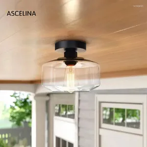 Louteurs de plafond lampe à verre nodique simple
