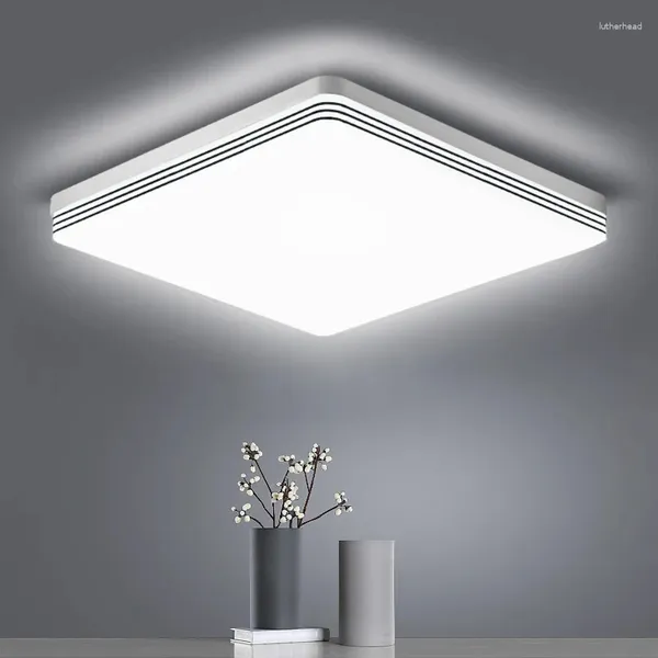 Luces de techo lámpara de led cuadrado para iluminación de dormitorio moderno lavado de montaje en la sala de estar de sala de estar decoración de la superficie del baño