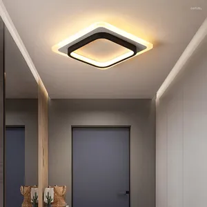 Plafonniers de plafond surface carrée LED Asle Léger moderne style simple maison salon