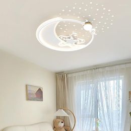 Plafonniers Projection de ciel étoilé chambre à coucher étude chambre d'enfant lumière fer art acrylique lampe à LED moderne