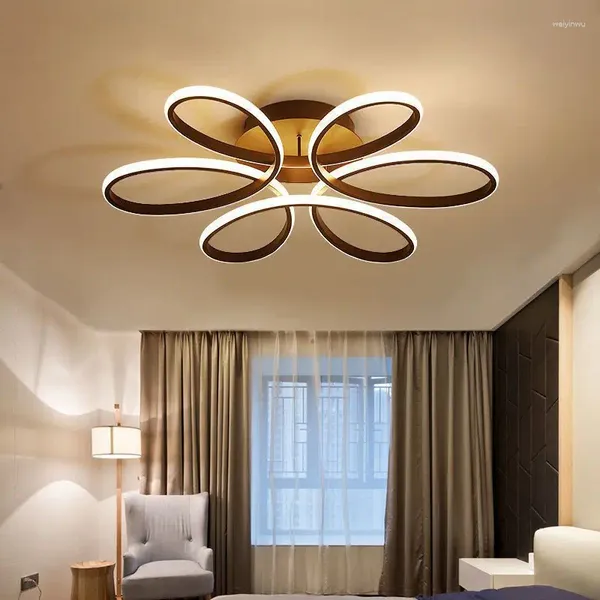 Luces de techo lámpara de sala de estar de estilo Norte de Europa simple