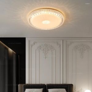 Plafondlampen super fel licht in de slaapkamer lamp master huis ultradunne studie kleine appartementen driekleurige luxe ronde