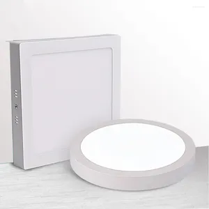 Plafonniers Surface LED lumière carrée 9W 15W 25W panneau vers le bas avec pilote AC85-265V AC110V/220V intérieur