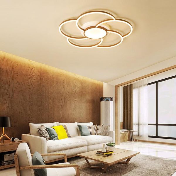 Luces de techo Montadas en la superficie Sala de estar Estudio Dormitorio Lámpara LED moderna Accesorios de iluminación para interiores cálidos