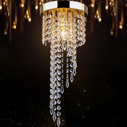 Plafonnier Suspension Luminaire Industrielle Lamp Pendant Crystal Chandelier Frames Lamparas de Techo Salon chambre à coucher Style