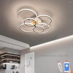 Luces de techo TCY, luz moderna para sala de estar, comedor, dormitorio, estudio en blanco y negro, lámpara Led para cocina, candelabro de interior, Lustres