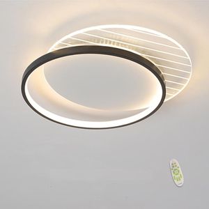 Plafondverlichting Ultra-Thin LED Lamp Goud / Zwart Surface Installatie Woonkamer Slaapkamer Woondecoratie Lighting46 * 46 * 5cm